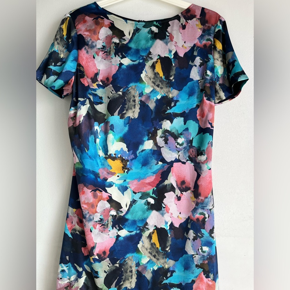 ST JOHN Floral Print Silk Dress - Picture 5 of 11